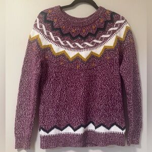Women's Purple Patterned Sweater